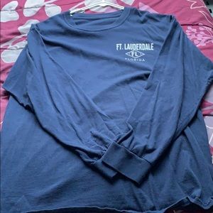 Long sleeve blue Fort Lauderdale shirt
